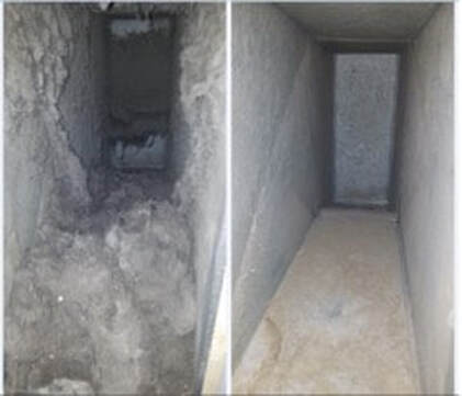 air ducts at a client in chandler, arizona